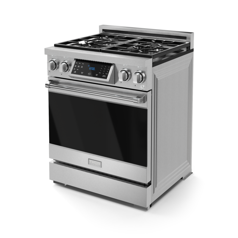 30 Inch Professional Gas Range With Tilt Panel Touch Control In Stainless Steel Gordon Ramsay Series view 4