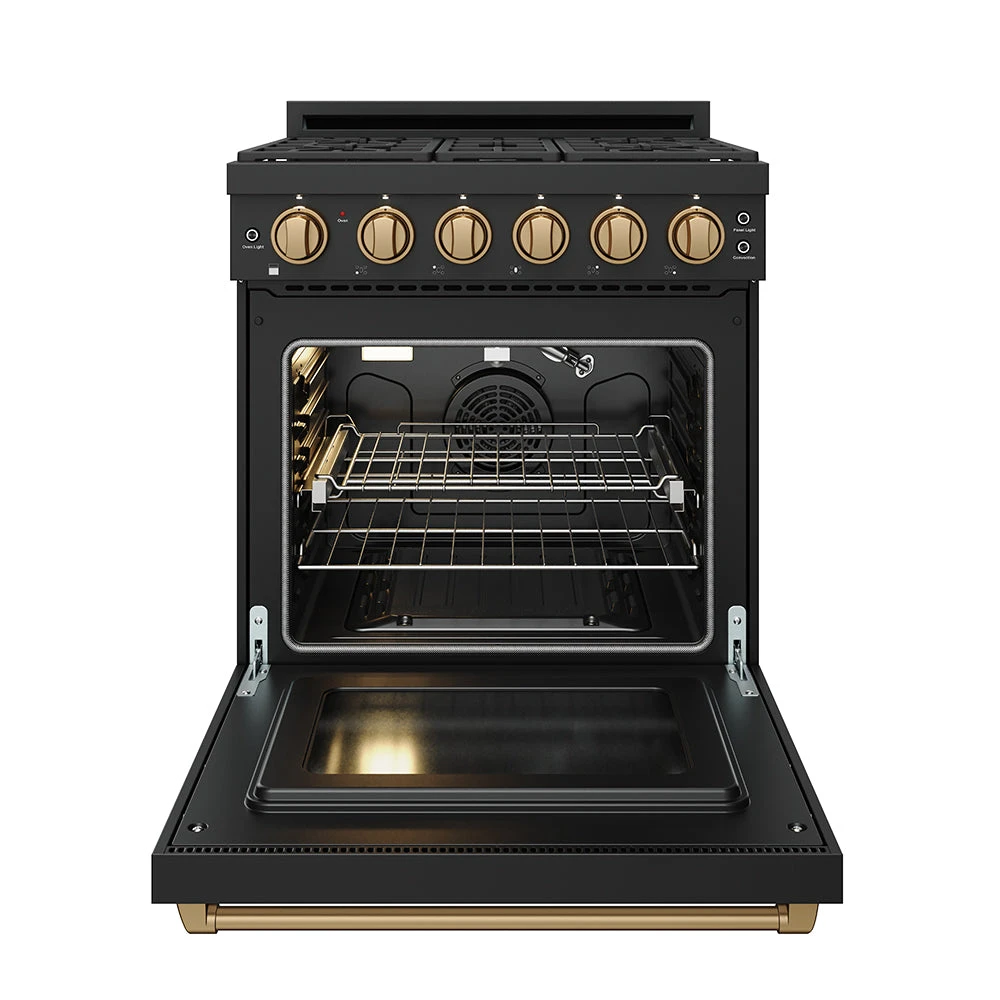 30 Inch Professional Gas Range with Precision Knob, Gordon Ramsay Series RSG30PBBRZ