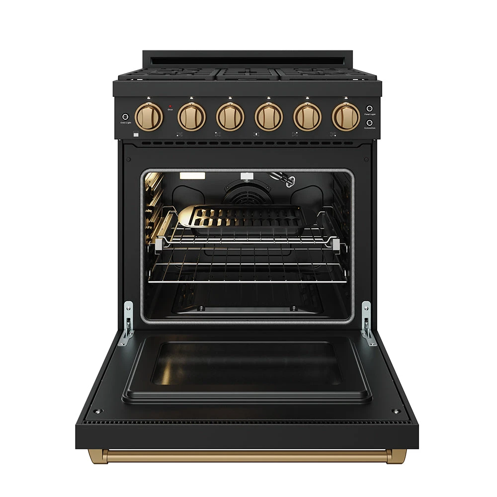 30 Inch Professional Gas Range with Precision Knob, Gordon Ramsay Series RSG30PBBRZ