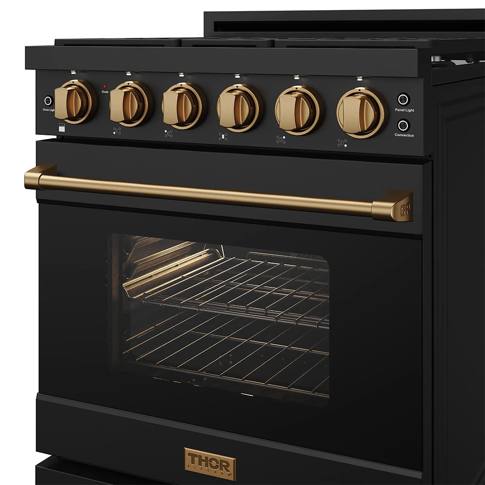 30 Inch Professional Gas Range with Precision Knob, Gordon Ramsay Series RSG30PBBRZ