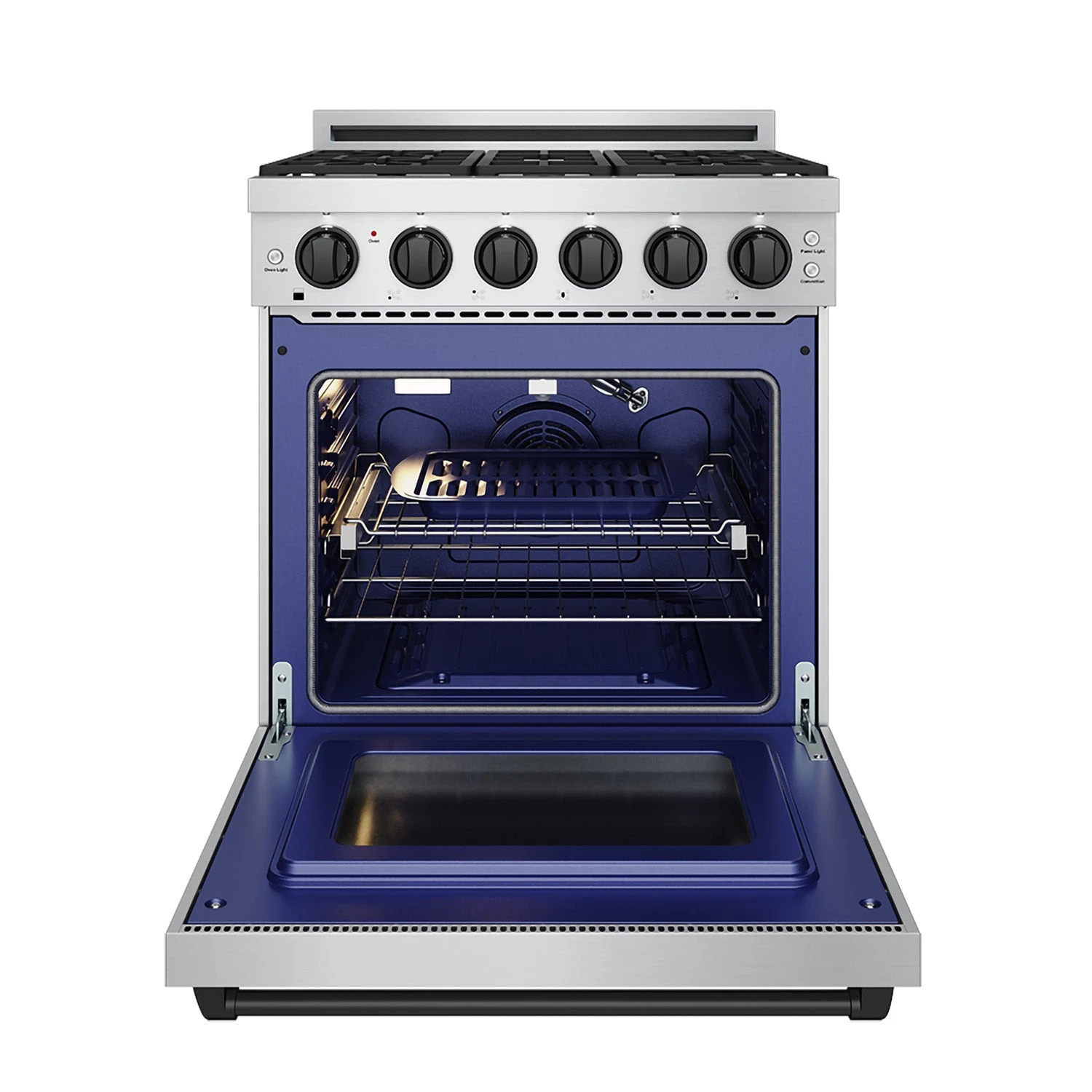 30 Inch Professional Gas Range with Precision Knob, Gordon Ramsay Series RSG30PBLK