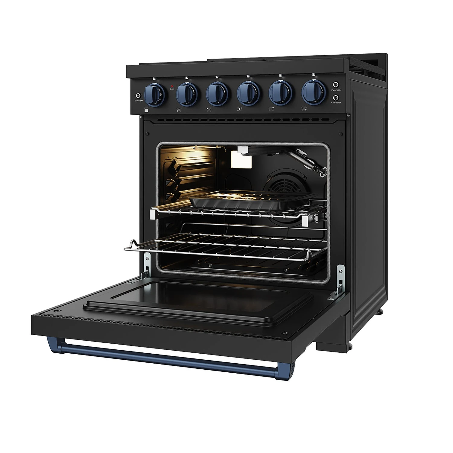 30 Inch Professional Liquid Propane With Precision Knob Control In Black/blue RSG30PBLPBLU, product image 6 of 9