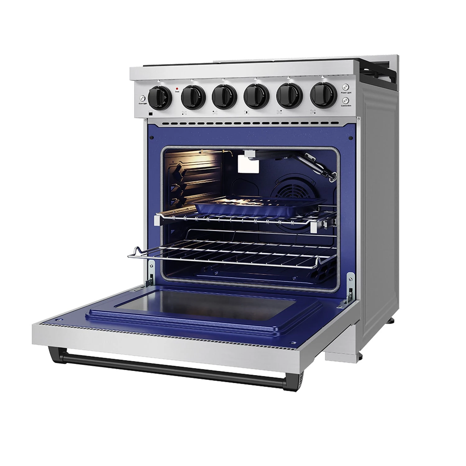 30 Inch Professional Liquid Propane Range with Precision Knob, Gordon Ramsay Series RSG30PLPBLK