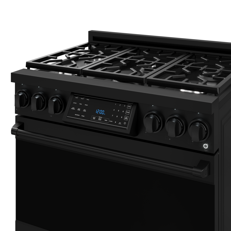 36 Inch Professional Lp Range With Tilt Panel Touch Control In Black Gordon Ramsay Series RSG36BLP