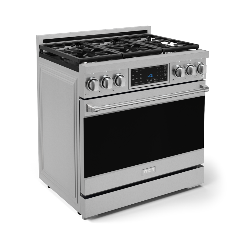 36 Inch Professional Electric Range With Tilt Panel Touch Control In Black Gordon Ramsay Series Rse36b view 3