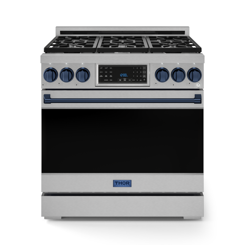 36 Inch Professional Electric Range With Tilt Panel Touch Control In Black Gordon Ramsay Series RSE36B