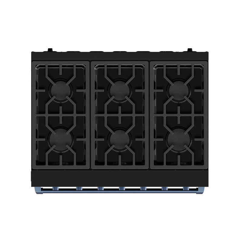 36 Inch Professional Gas Range With Precision Knob In Black And Blue Gordon Ramsay Series RSG36PBBLU