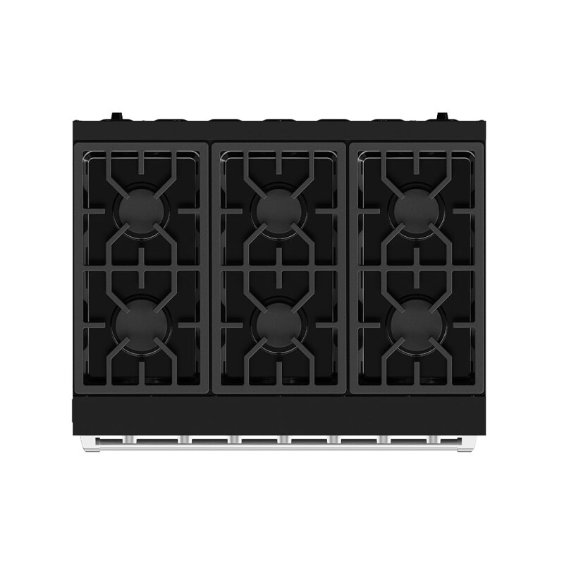 36 Inch Professional Gas Range With Precision Knob In Black And Stainless Steel Gordon Ramsay Series RSG36PBSS