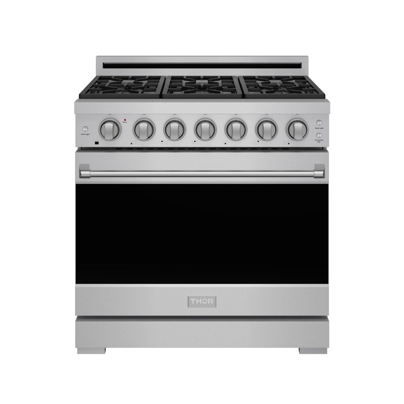 36 Inch Professional Liquid Propane Range With Precision Knob Control In Stainless Steel Gordon Ramsay Series RSG36PLP