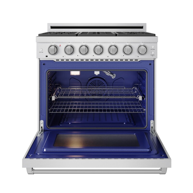 36 Inch Professional Liquid Propane Range With Precision Knob Control In Stainless Steel Gordon Ramsay Series RSG36PLP