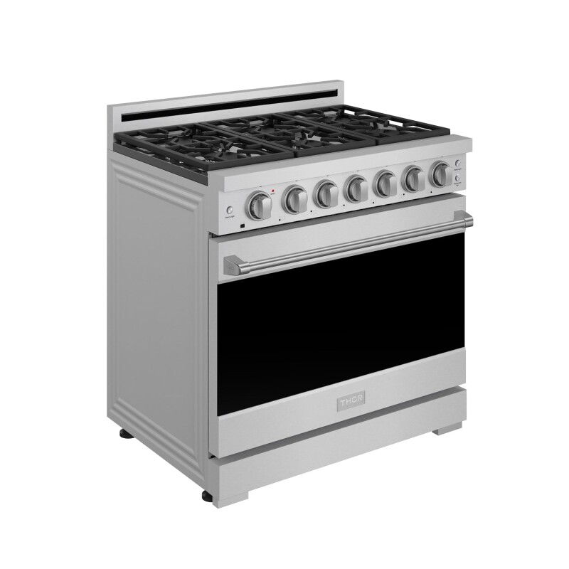 36 Inch Professional Liquid Propane Range With Precision Knob Control In Stainless Steel Gordon Ramsay Series RSG36PLP