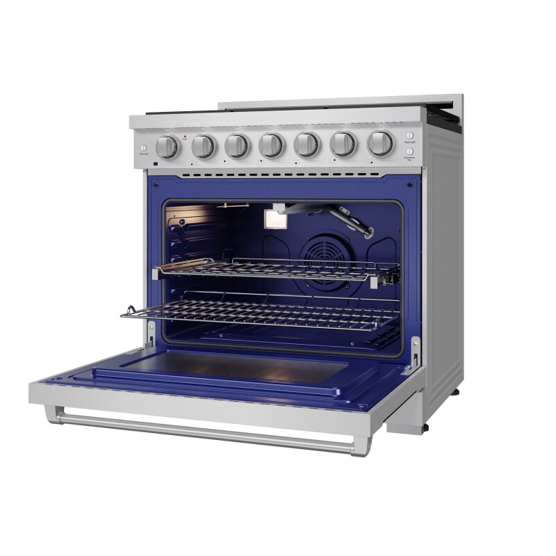 36 Inch Professional Liquid Propane Range With Precision Knob Control In Stainless Steel Gordon Ramsay Series RSG36PLP