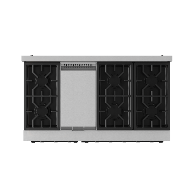 48 Inch Professional Gas Range With Pro-style Knobs In Stainless Steel/black Gordon Ramsay Series view 7