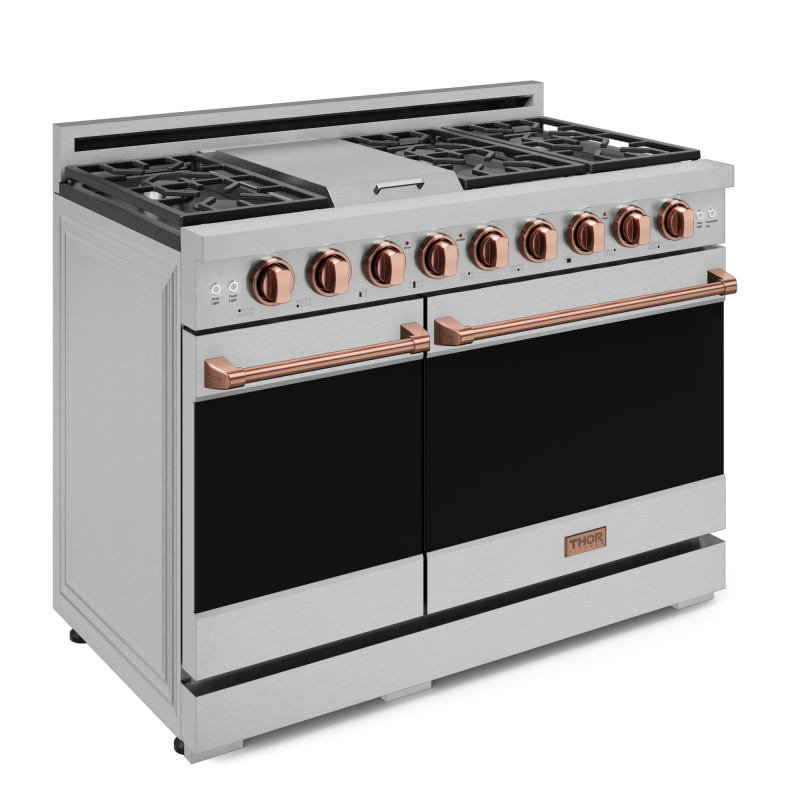 48 Inch Professional Lp Range With Pro-style Knobs In Stainless Steel/rose Gold Gordon Ramsay Series RSG48ELPRSG