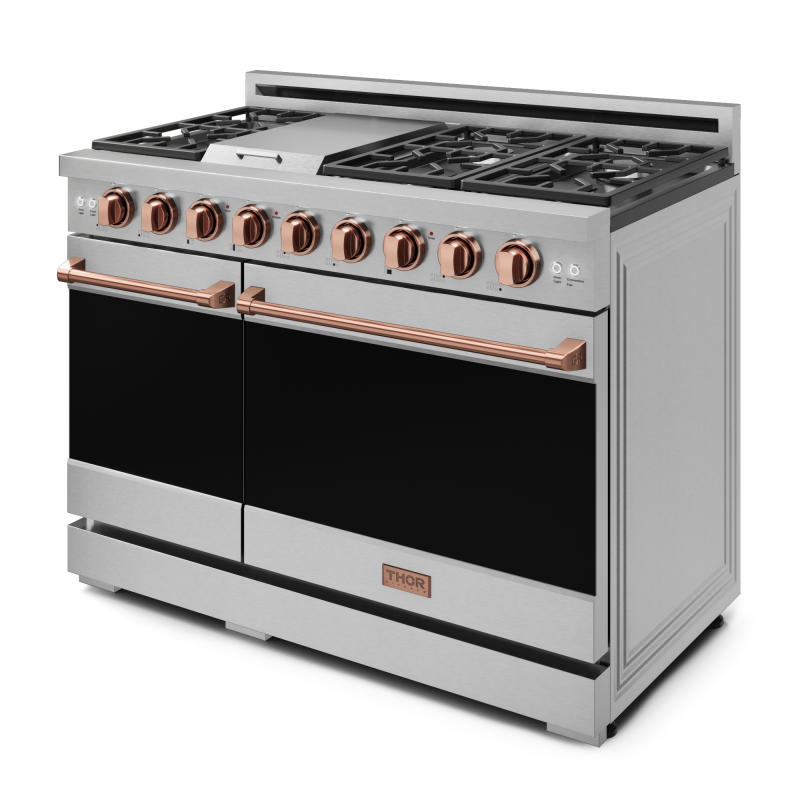 48 Inch Professional Lp Range With Pro-style Knobs In Stainless Steel/rose Gold Gordon Ramsay Series RSG48ELPRSG