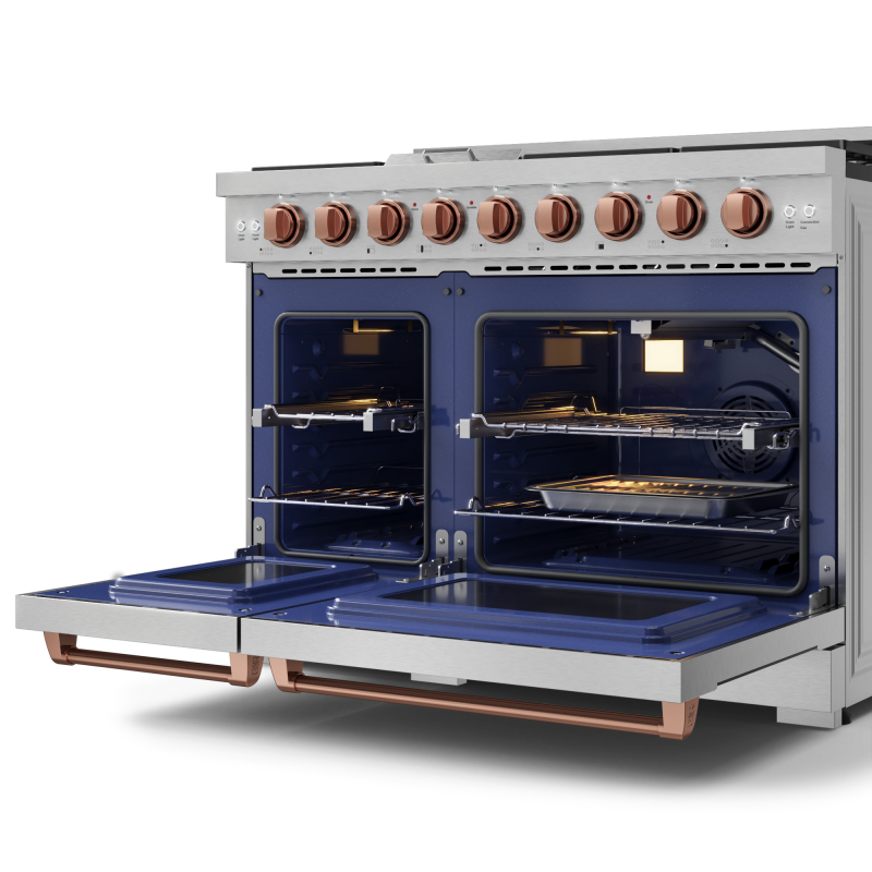 48 Inch Professional Lp Range With Pro-style Knobs In Stainless Steel/rose Gold Gordon Ramsay Series RSG48ELPRSG