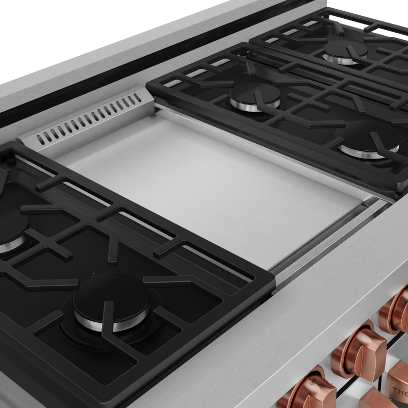 48 Inch Professional Lp Range With Pro-style Knobs In Stainless Steel/rose Gold Gordon Ramsay Series RSG48ELPRSG