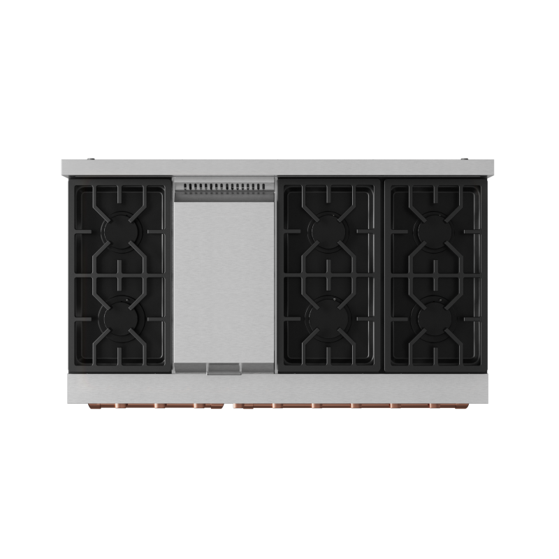 48 Inch Professional Lp Range With Pro-style Knobs In Stainless Steel/rose Gold Gordon Ramsay Series RSG48ELPRSG