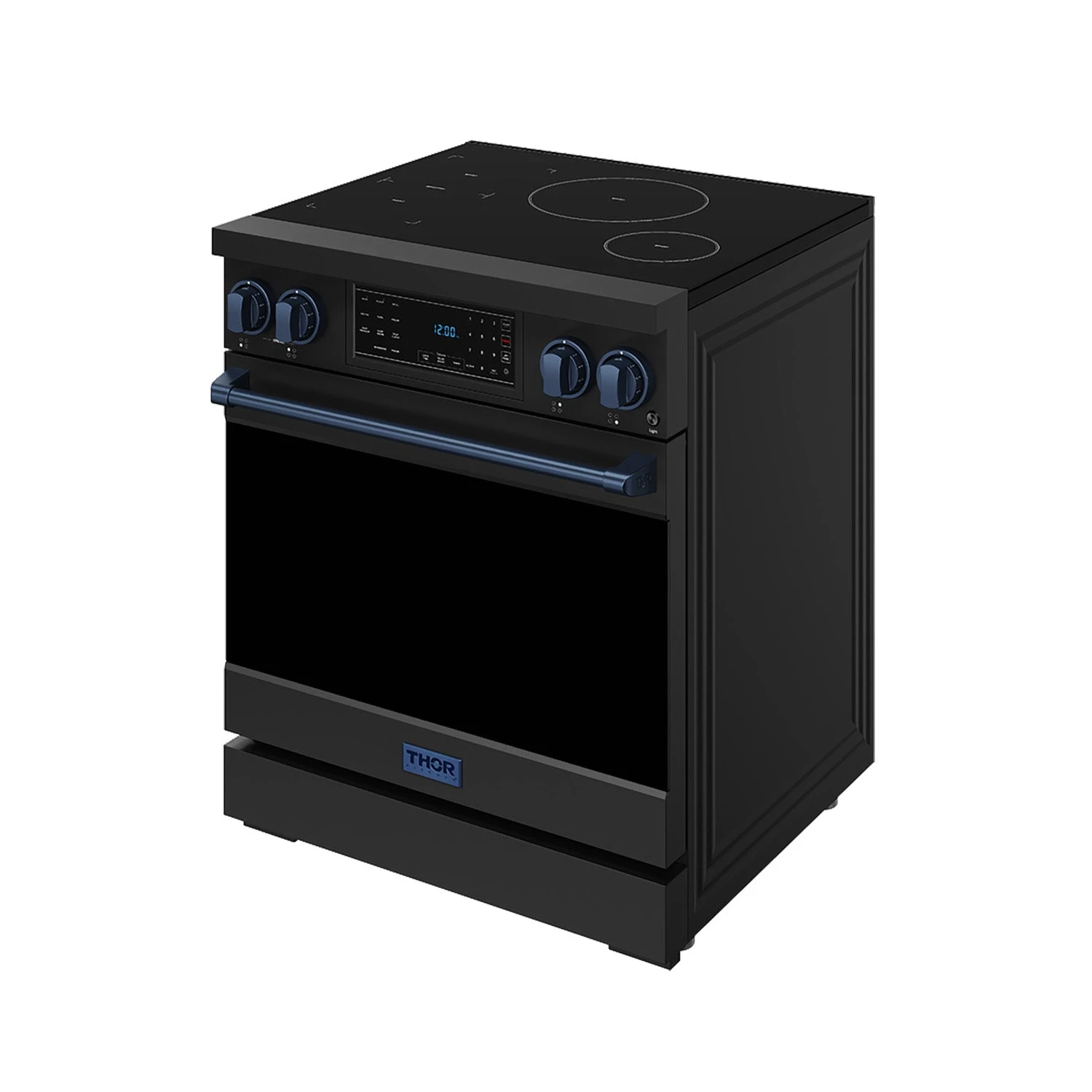 30 Inch Professional Induction Range With Tilt Panel Touch Control In Black And Blue Gordon Ramsay Series RSI30BBLU