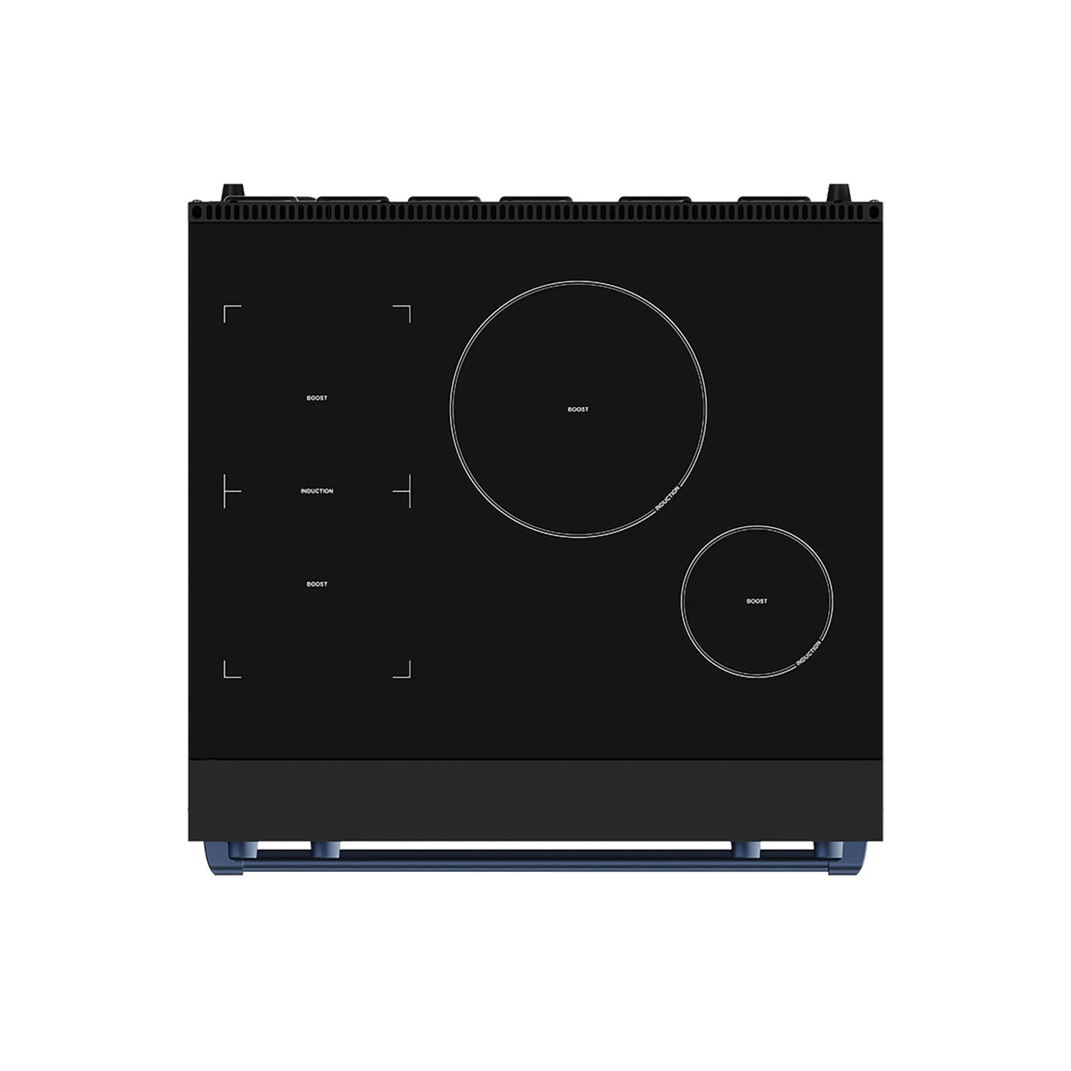 30 Inch Professional Induction Range With Tilt Panel Touch Control In Black And Blue Gordon Ramsay Series RSI30BBLU