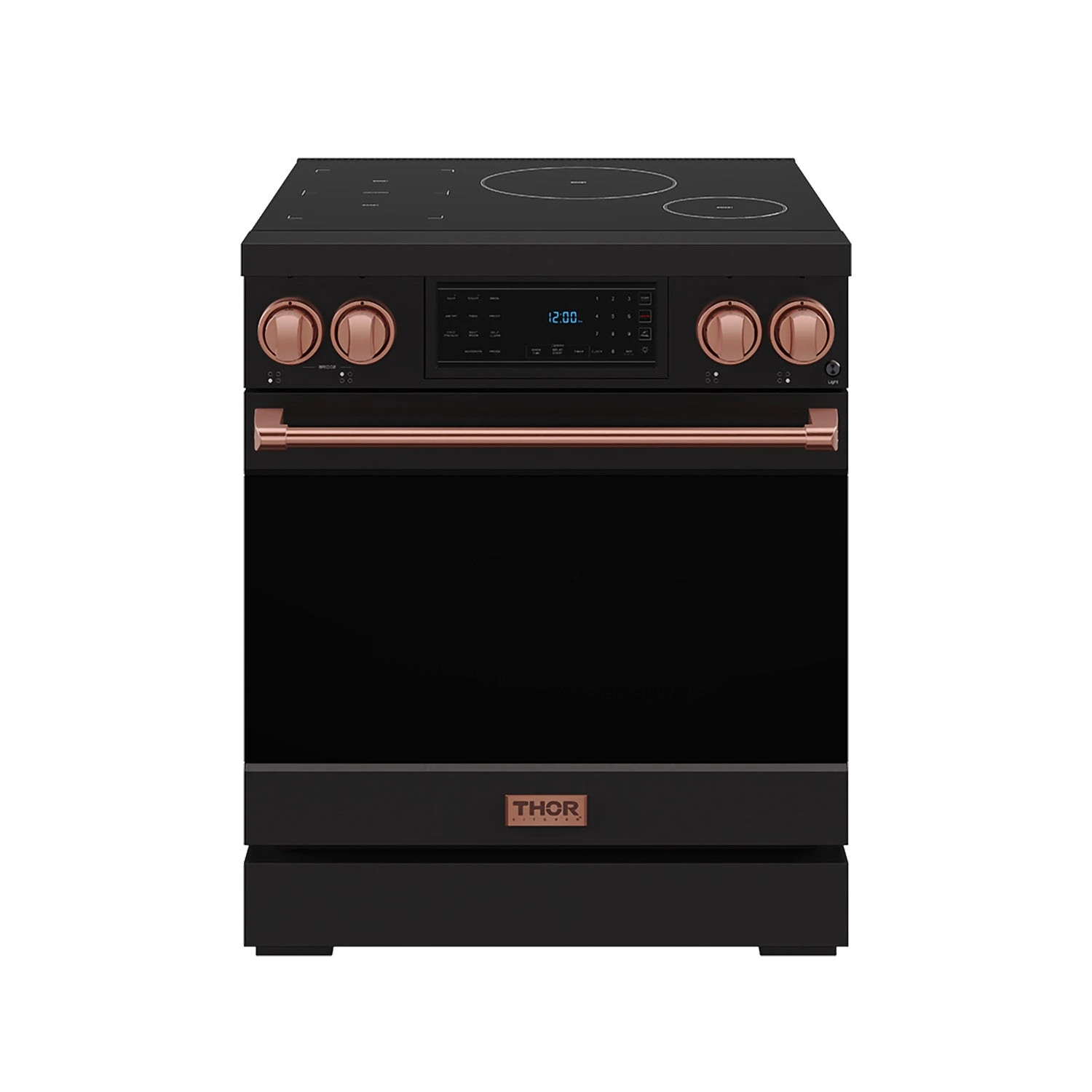 30 Inch Professional Induction Range With Tilt Panel Touch Control In Black And Rose Gold Gordon Ramsay Series RSI30BRSG