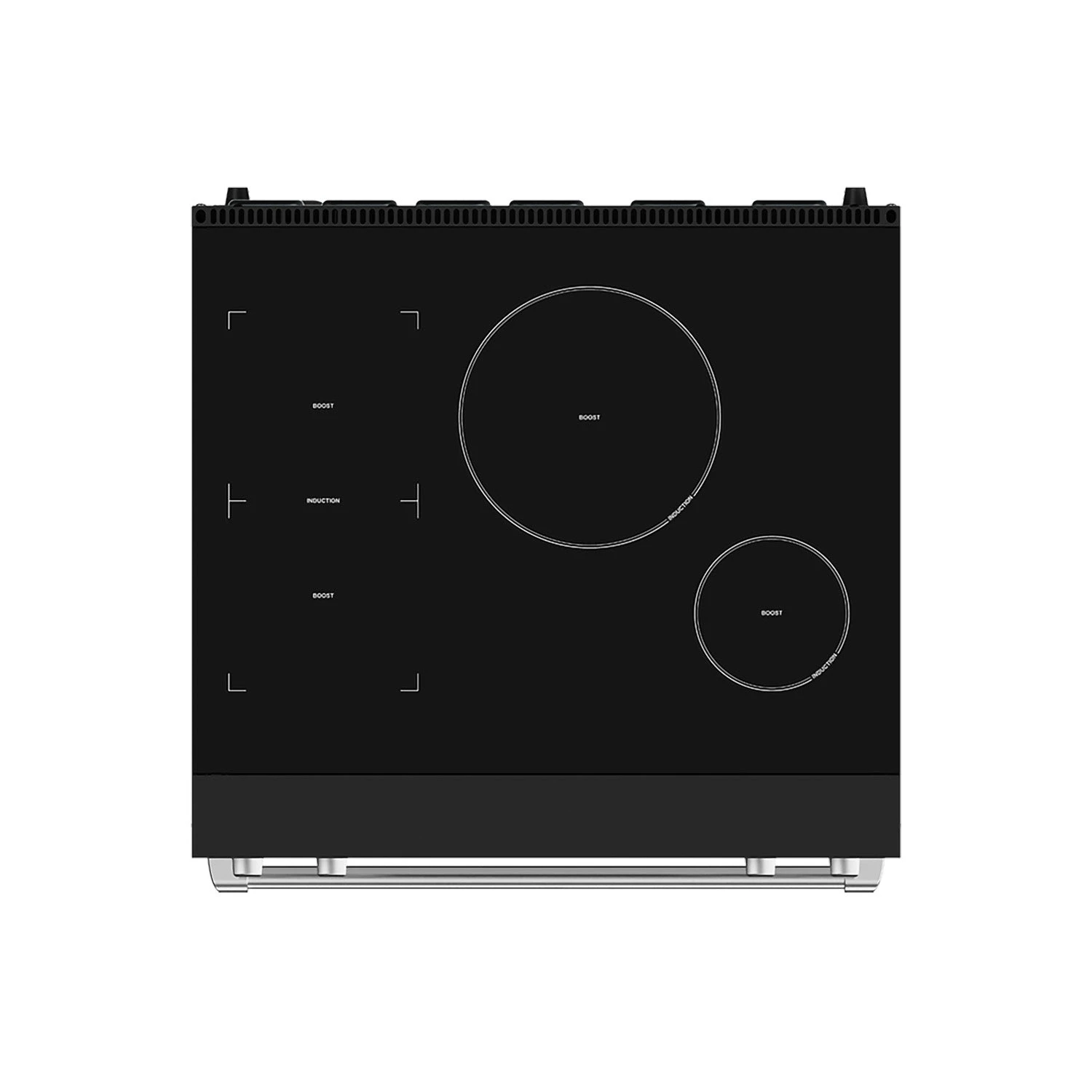 30 Inch Professional Induction Range With Tilt Panel Touch Control In Black And Stainless Steel Gordon Ramsay Series RSI30BSS