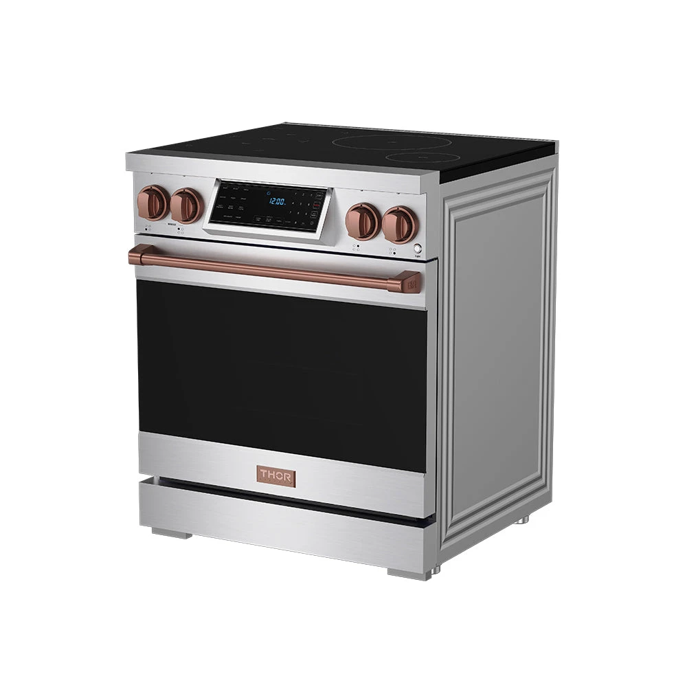 30 Inch Professional Induction Range With Tilt Panel Touch Control In Stainless Steel And Rose Gold Gordon Ramsay Series RSI30RSG