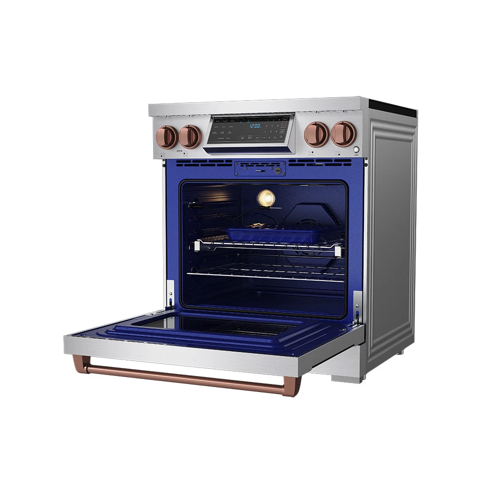 30 Inch Professional Induction Range With Tilt Panel Touch Control In Stainless Steel And Rose Gold Gordon Ramsay Series RSI30RSG