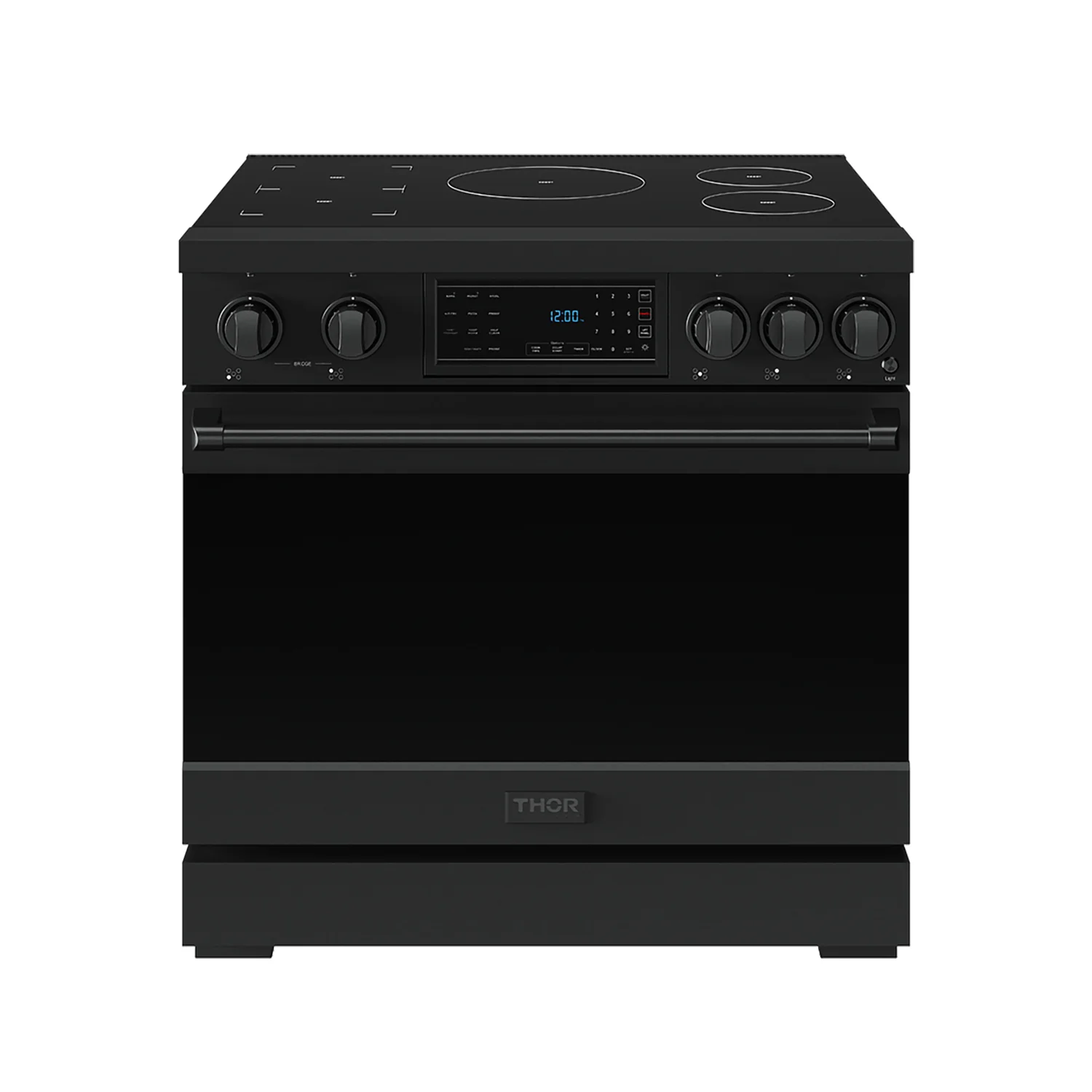 36 Inch Professional Induction Range With Tilt Panel Touch Control In Black Gordon Ramsay Series RSI36B