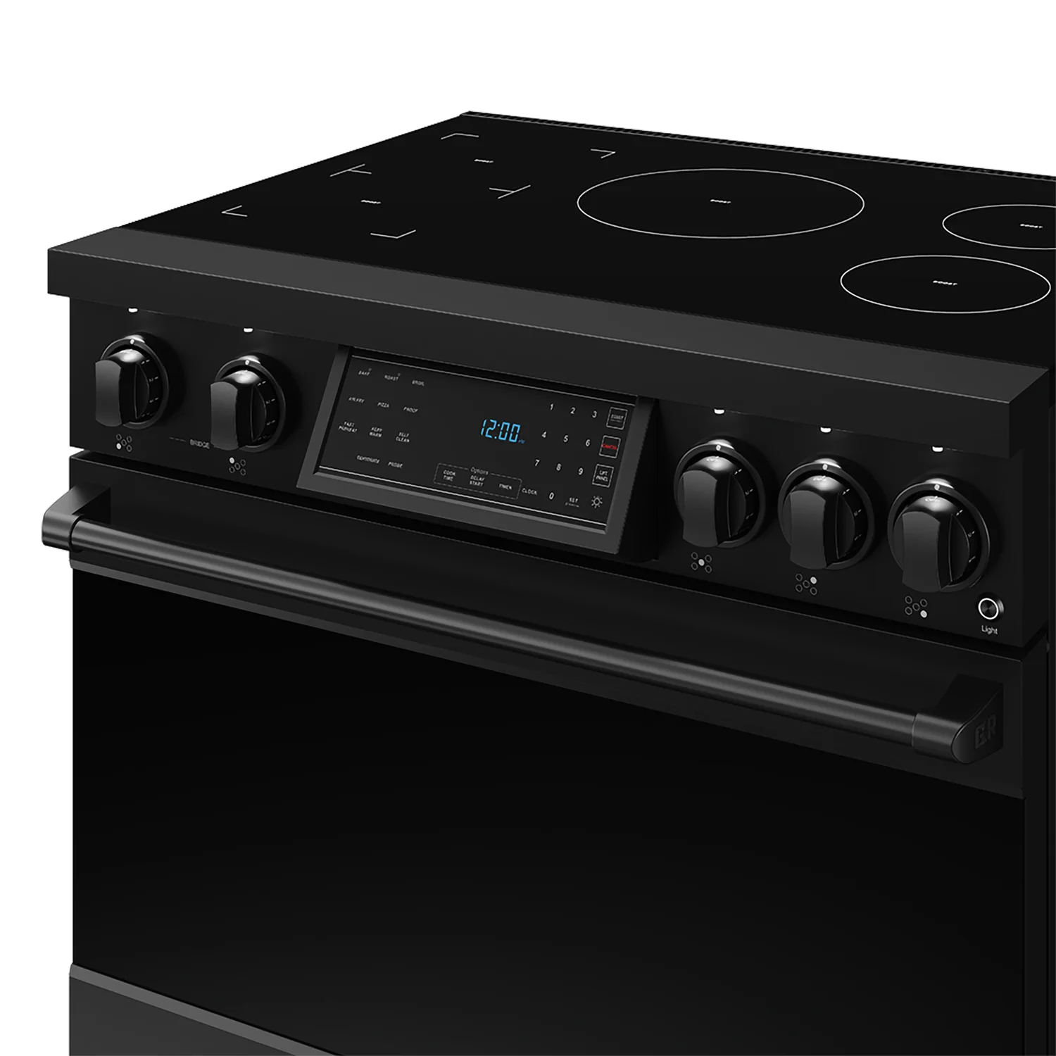 36 Inch Professional Induction Range With Tilt Panel Touch Control In Black Gordon Ramsay Series RSI36B