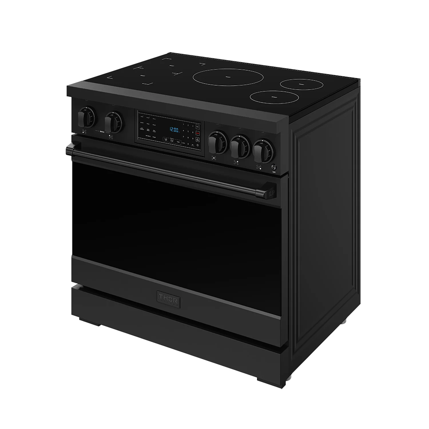 36 Inch Professional Induction Range With Tilt Panel Touch Control In Black Gordon Ramsay Series RSI36B