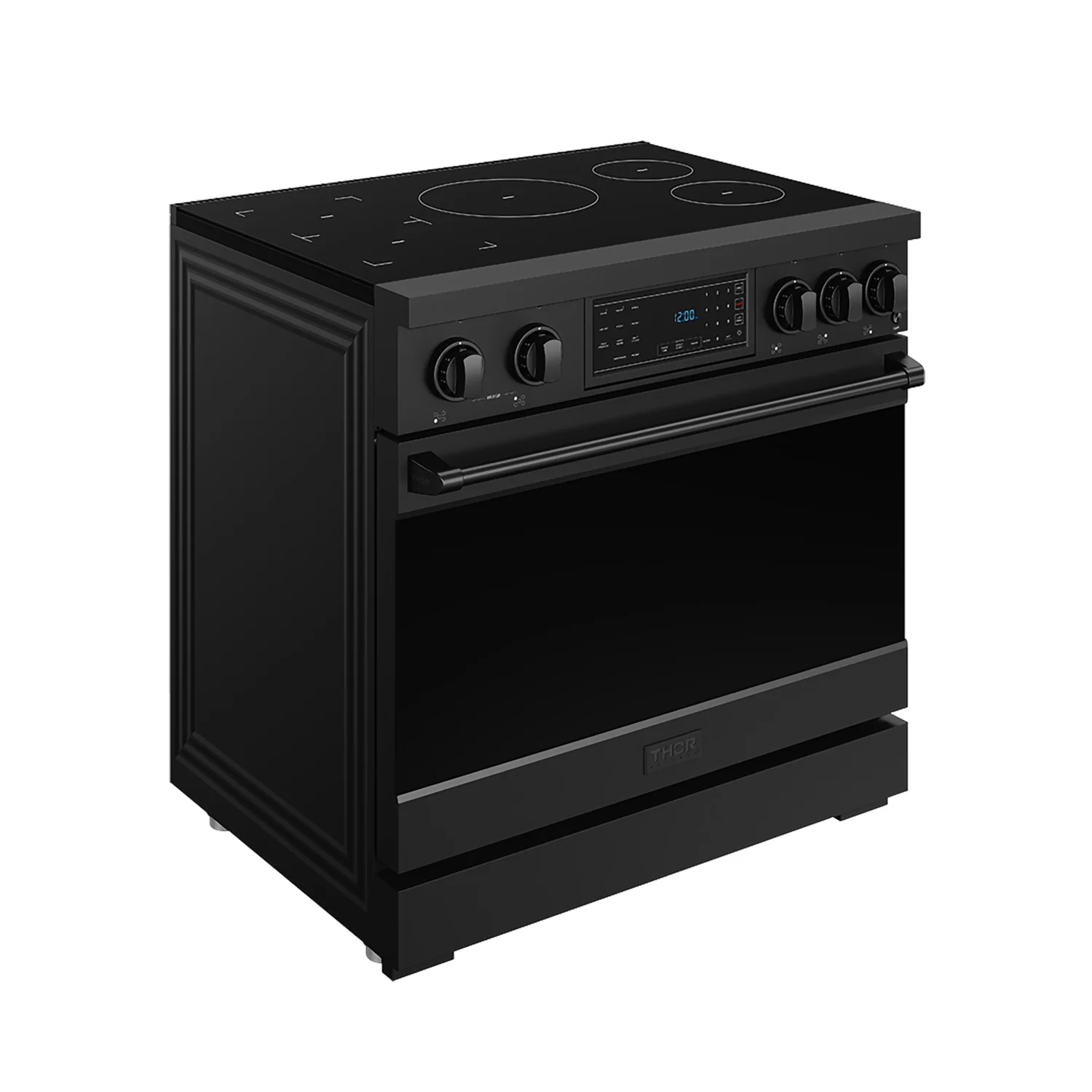 36 Inch Professional Induction Range With Tilt Panel Touch Control In Black Gordon Ramsay Series RSI36B