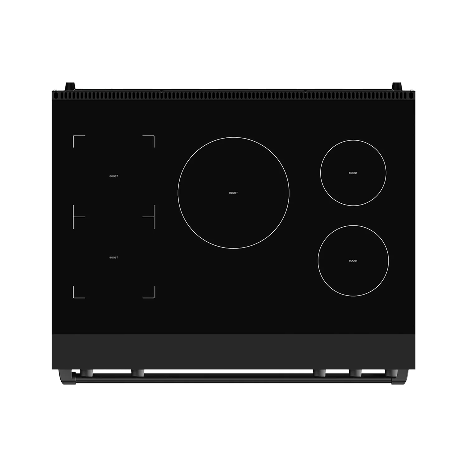 36 Inch Professional Induction Range With Tilt Panel Touch Control In Black Gordon Ramsay Series RSI36B