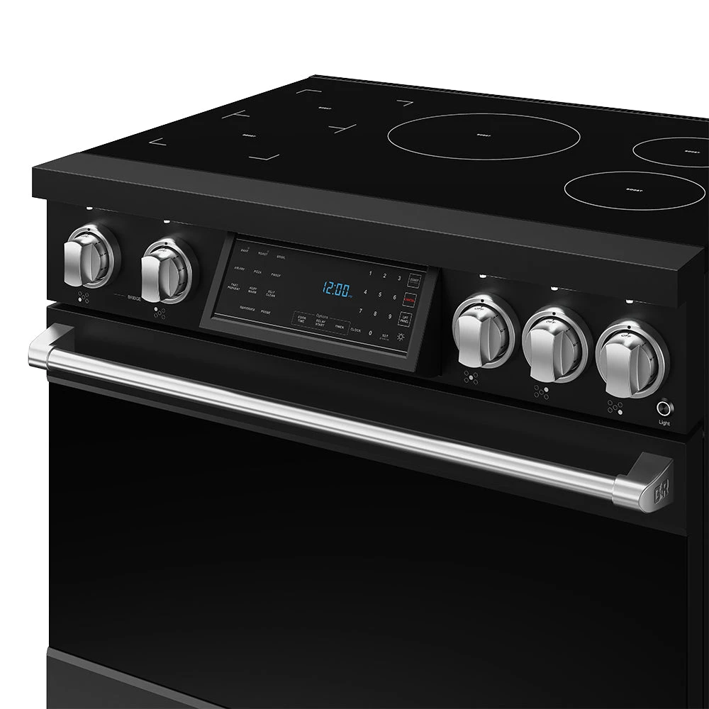 36 Inch Professional Induction Range With Tilt Panel Touch Control In Black And Stainless Steel Gordon Ramsay Series RSI36BSS