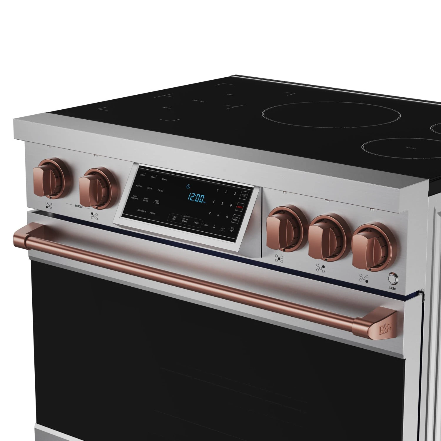 36 Inch Professional Induction Range With Tilt Panel Touch Control In Stainless Steel And Rose Gold Gordon Ramsay Series RSI36RSG