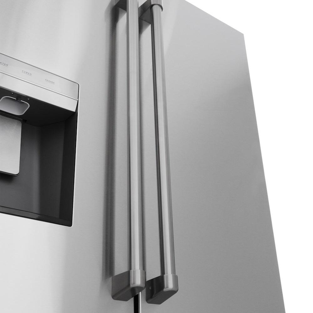 36 In. 28.9 Cu. Ft. Standard-depth French Door External Water Dispenser Refrigerator With Dual Ice Maker In Fingerprint-resistant Stainless Steel RSMW36