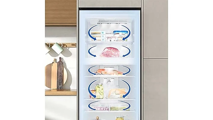Even cooling, top to bottom