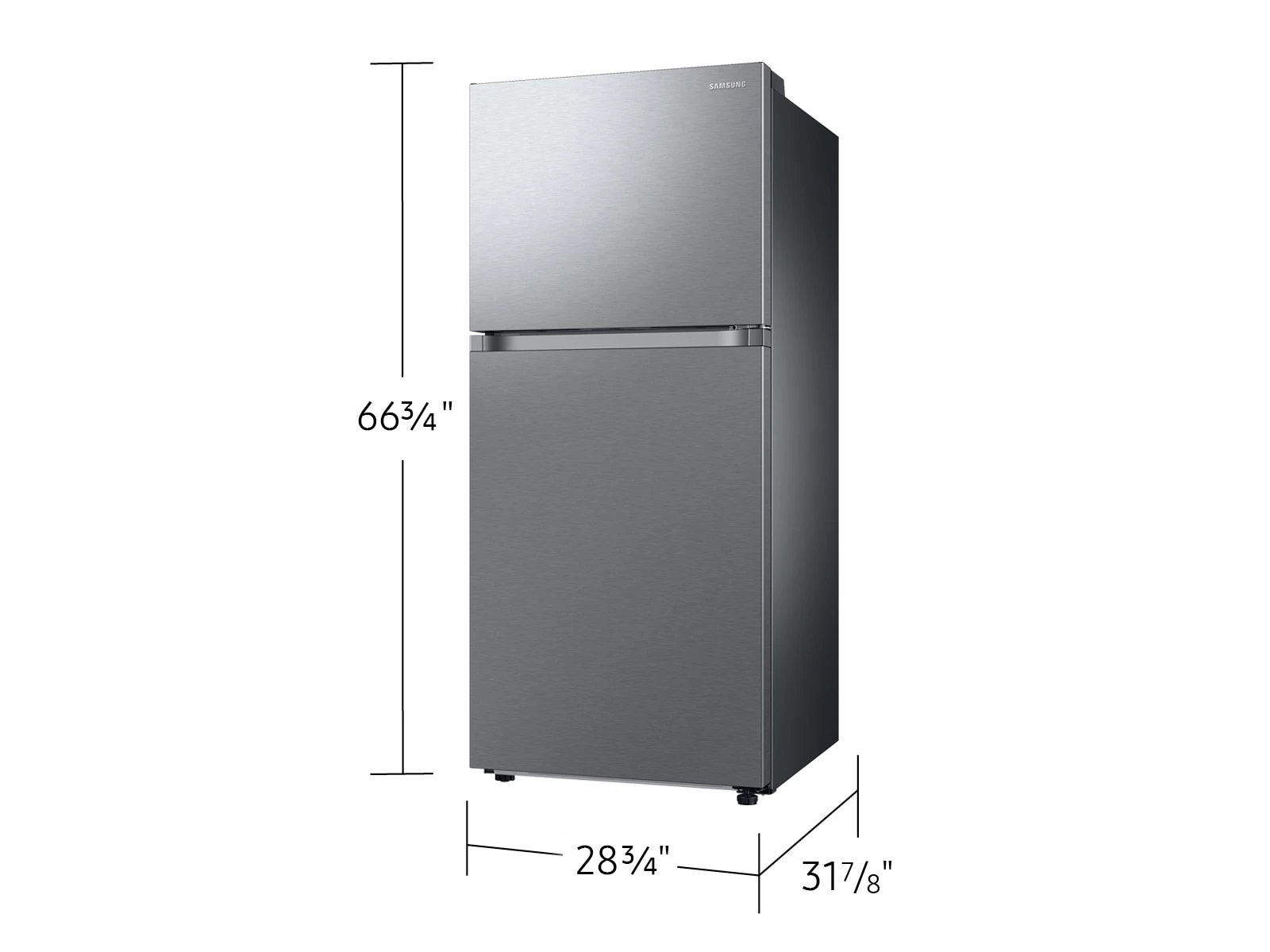 Bespoke AI Top Freezer All-Around Cooling | Garage Ready 18 cu.ft. RT18DG6500SRAA