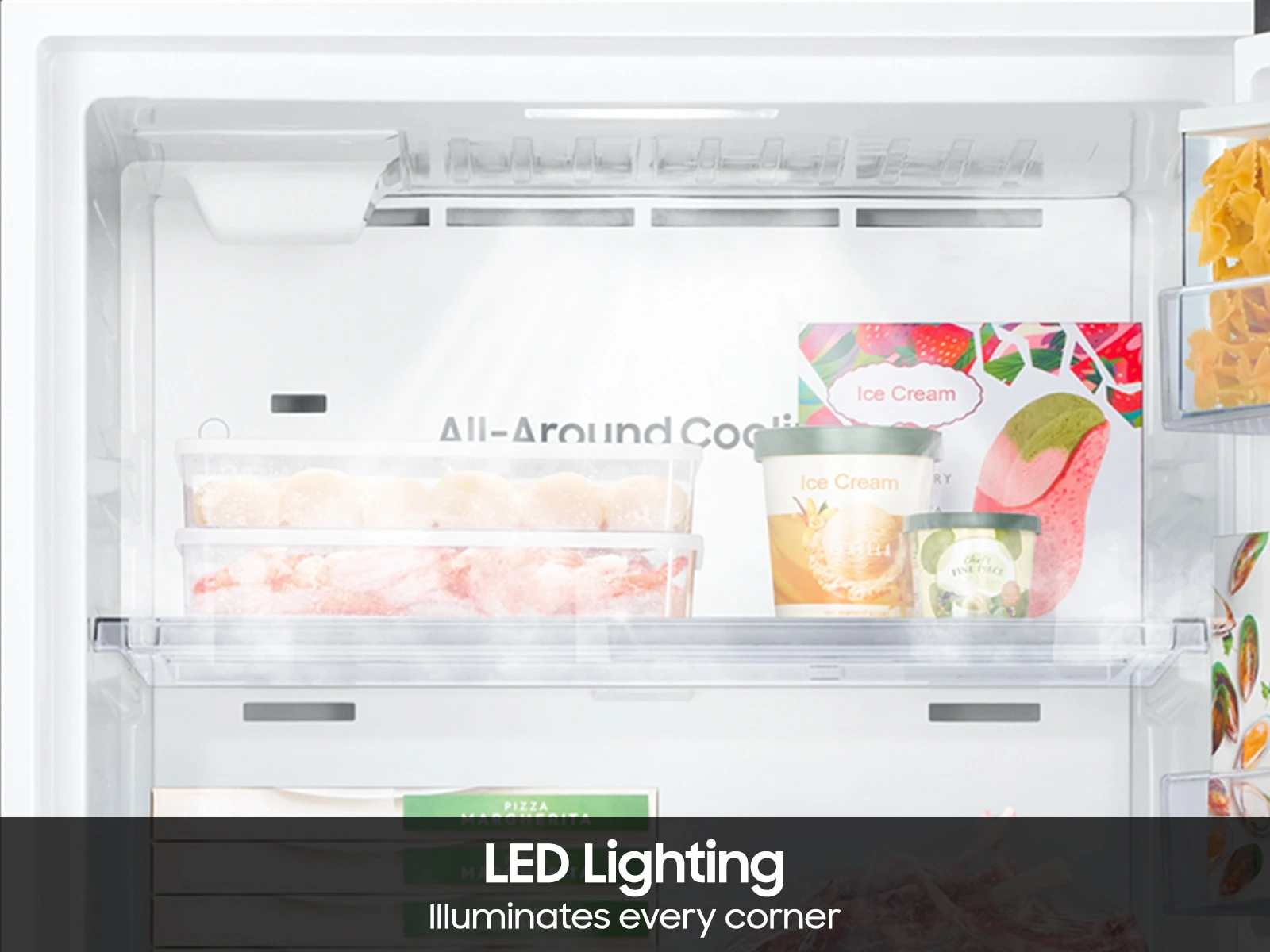 Bespoke AI Top Freezer All-Around Cooling | Garage Ready 18 cu.ft. RT18DG6500SRAA