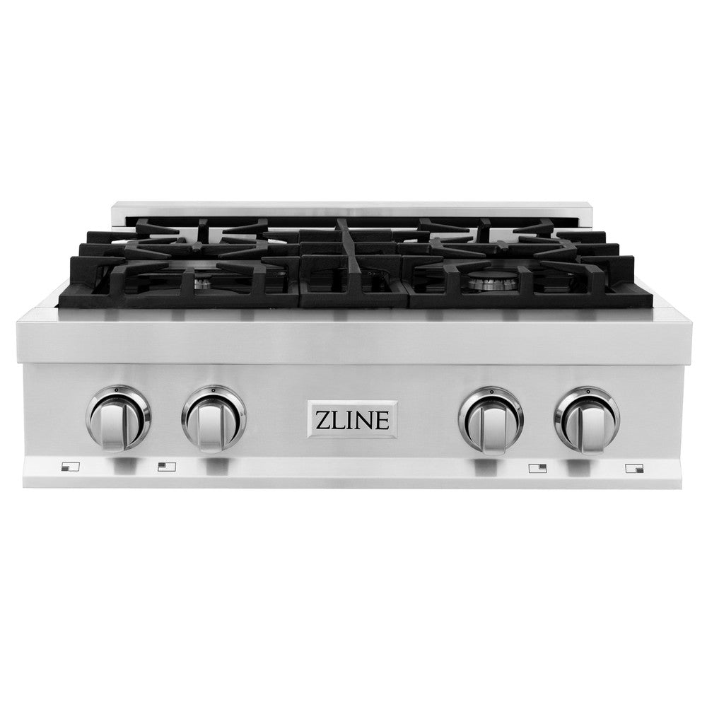 30" Porcelain Gas Stovetop with 4 Gas Burners RT30