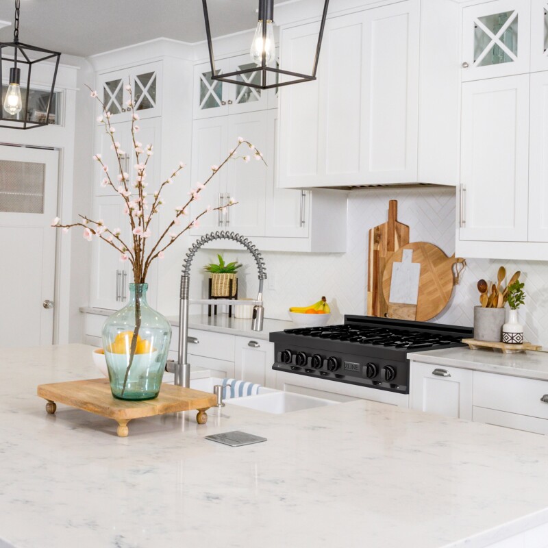 30" Porcelain Gas Stovetop with 4 Gas Burners RTB30