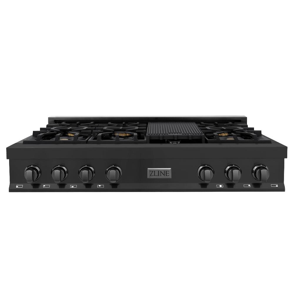 48 in. Legacy Gas Rangetop with 7 Burners and Porcelain Cooktop RTB48