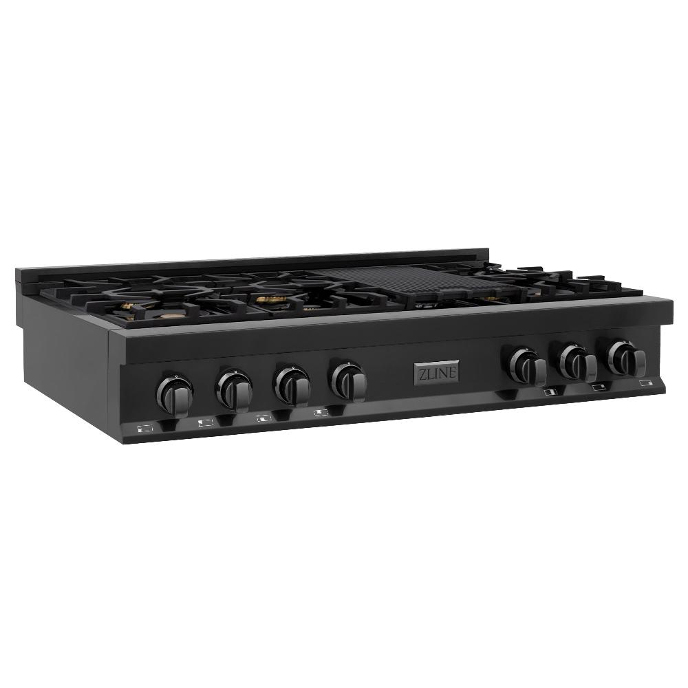 48 in. Legacy Gas Rangetop with 7 Burners and Porcelain Cooktop RTB48