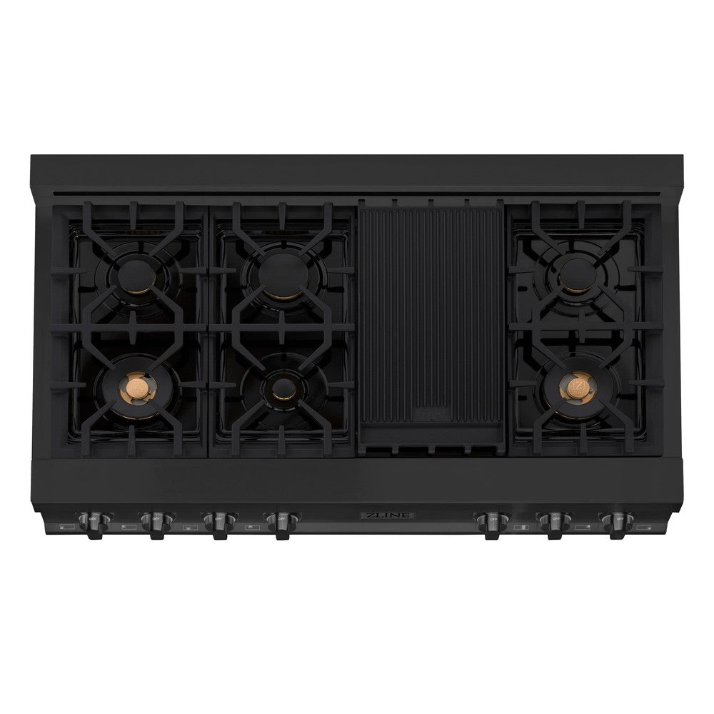 48 in. Legacy Gas Rangetop with 7 Burners and Porcelain Cooktop RTB48