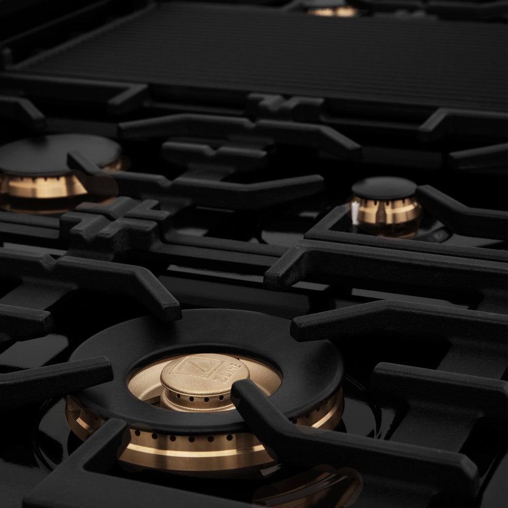 48 in. Legacy Gas Rangetop with 7 Burners and Porcelain Cooktop RTB48