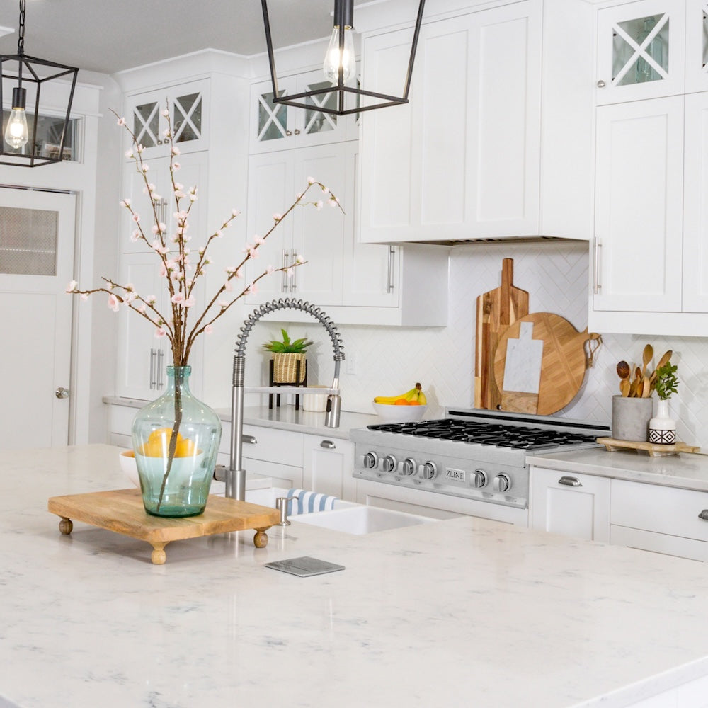 30 In. Legacy Gas Rangetop With 4 Burners And Porcelain Cooktop In Satin Stainless Steel RTS30