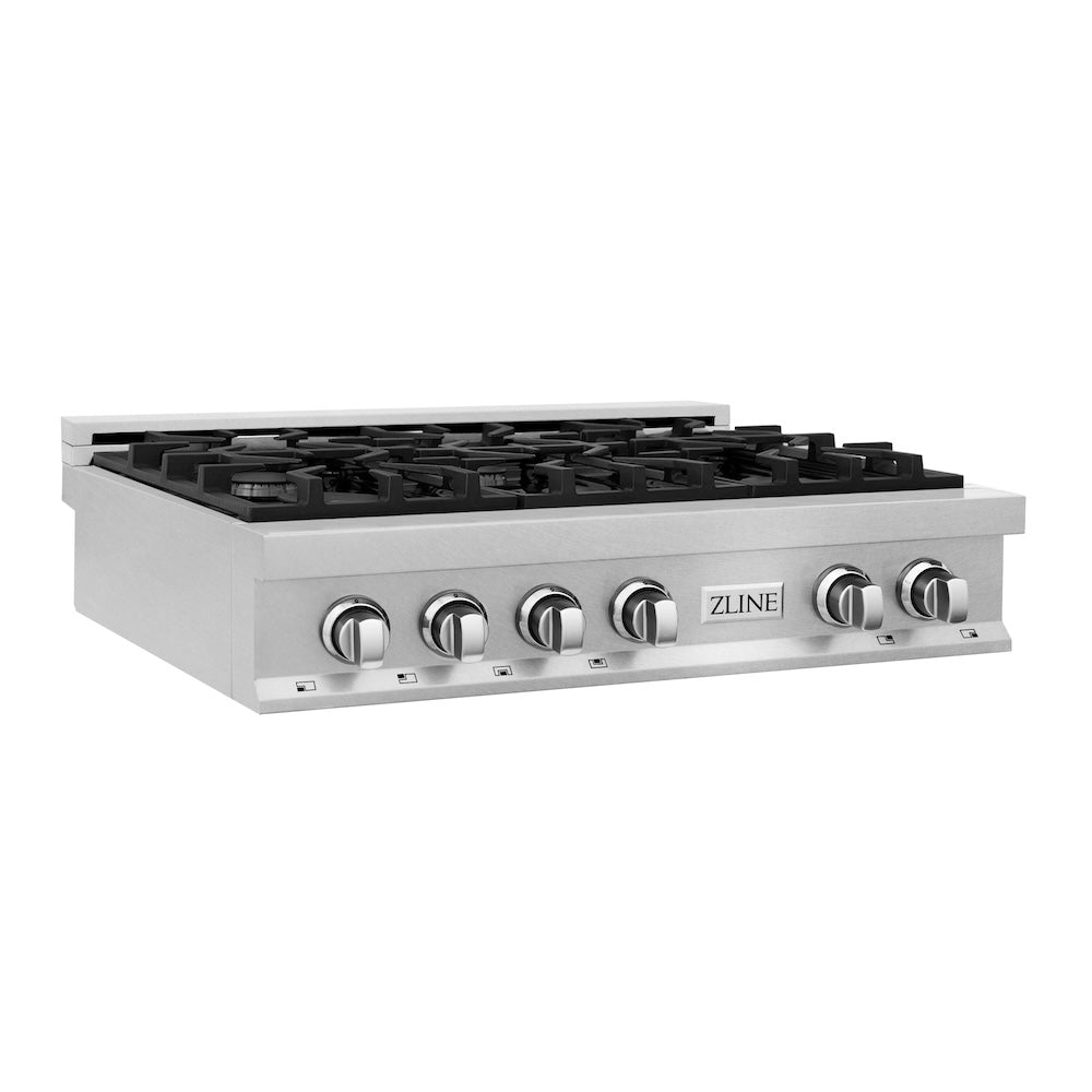 36" Porcelain Gas Stovetop with 6 Gas Burners RTS36