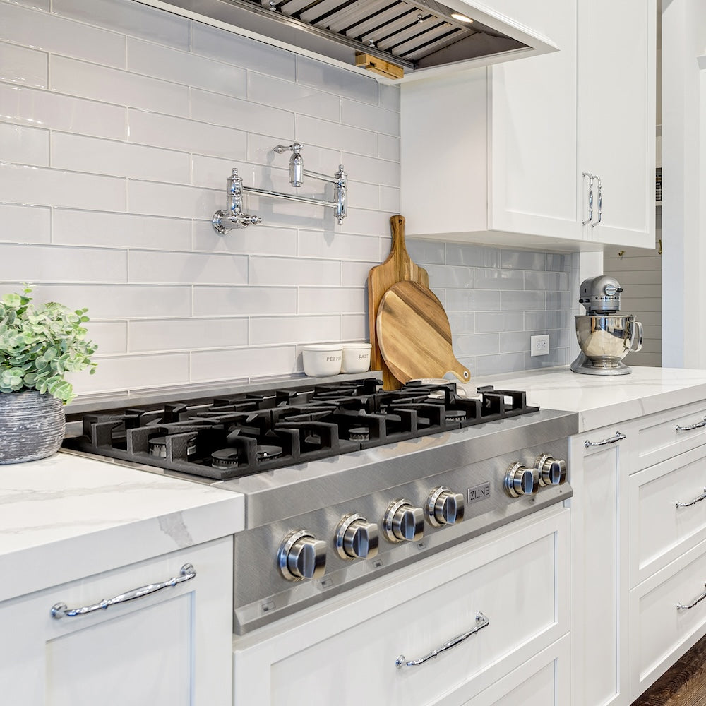 36" Porcelain Gas Stovetop with 6 Gas Burners RTS36