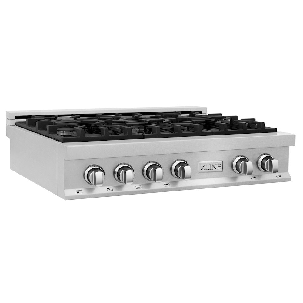 36" Porcelain Gas Stovetop with 6 Gas Burners RTS36