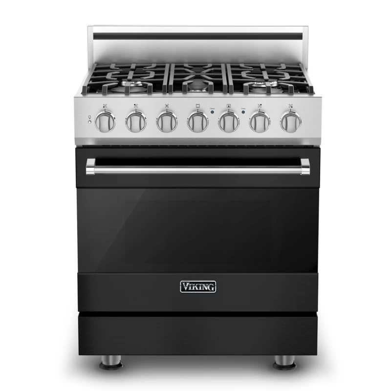 30" Self-Cleaning Dual Fuel Range RVDR33025BCSLP